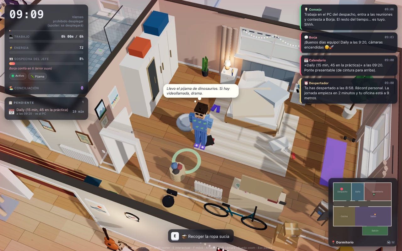 Captura de Ctrl+Alt+Siesta, el juego del nivel Alto